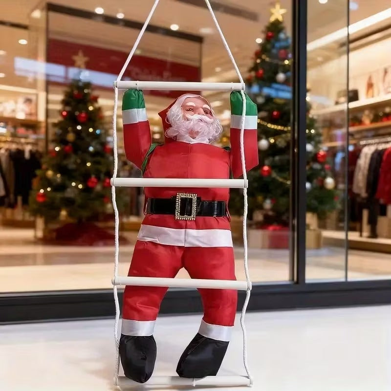 Life-Size Santa Claus Hanging Decoration Display-1