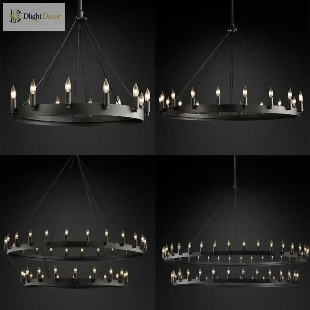 Industrial Vintage Chandelier | Dining Room Home Lighting