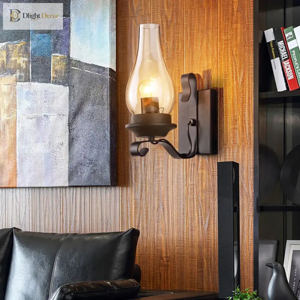 Industrial Wall Sconce | Bedroom & Hallway Home Lighting