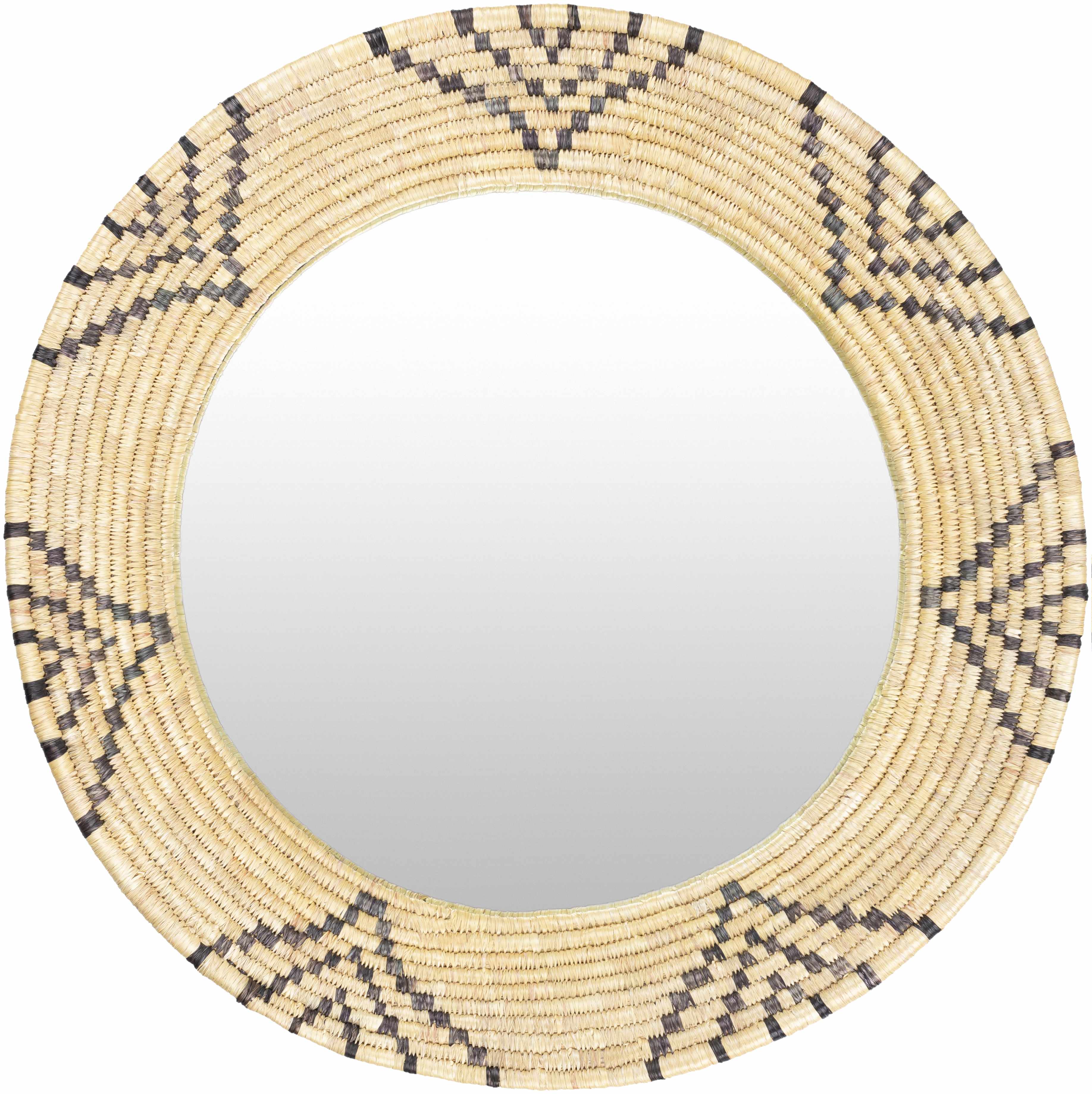 Ipilan Moonj Grass Starburst Round Mirror-0