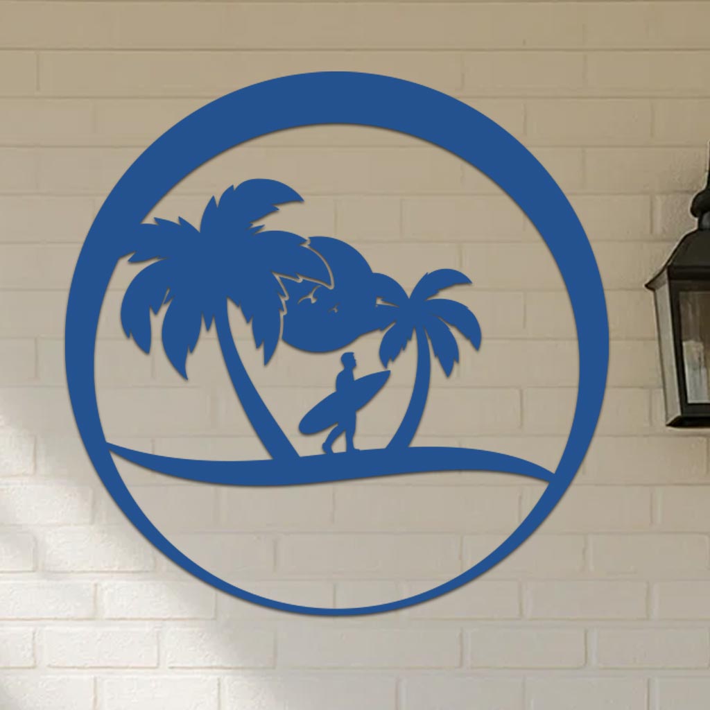 Island Surfer Circle Sign-3