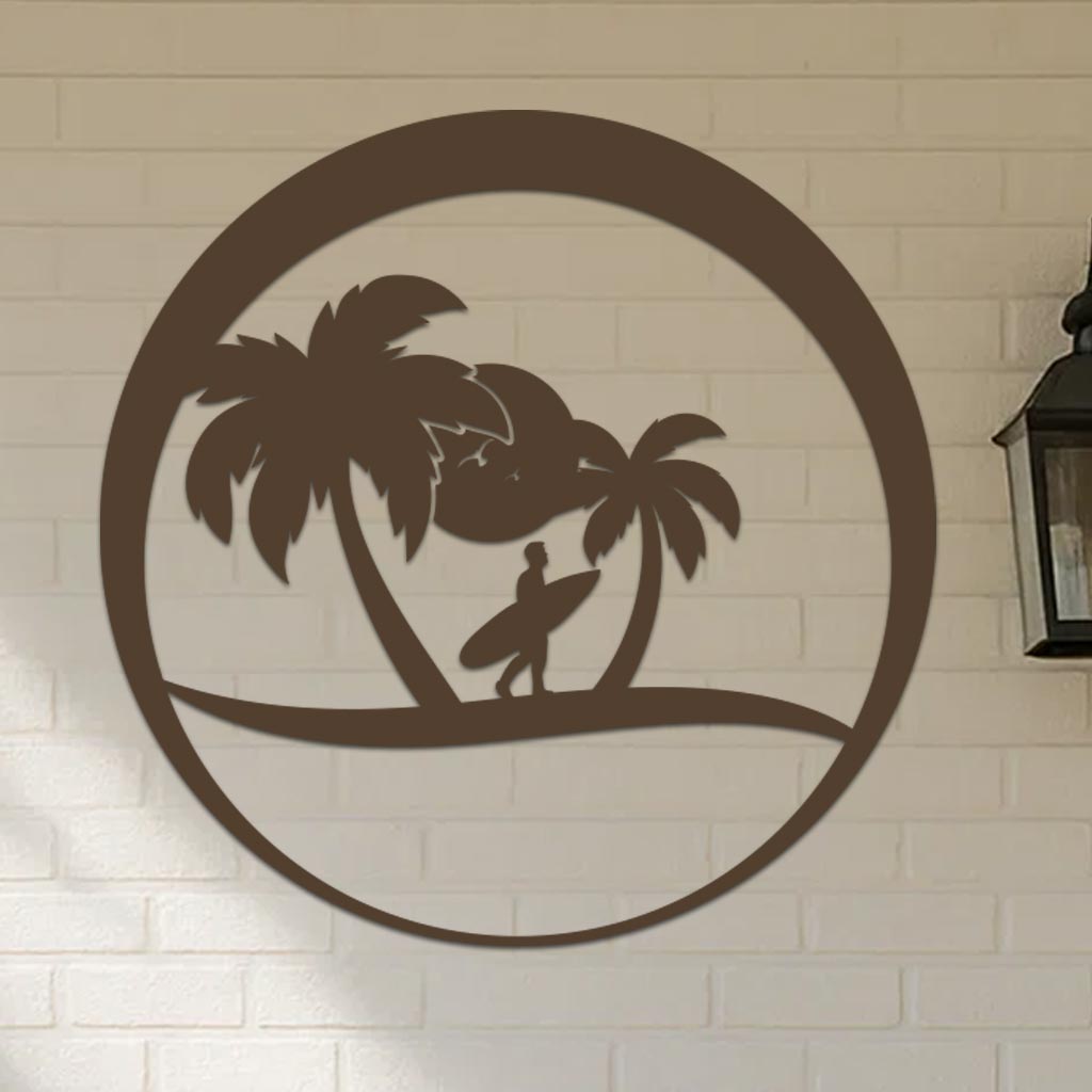 Island Surfer Circle Sign-7