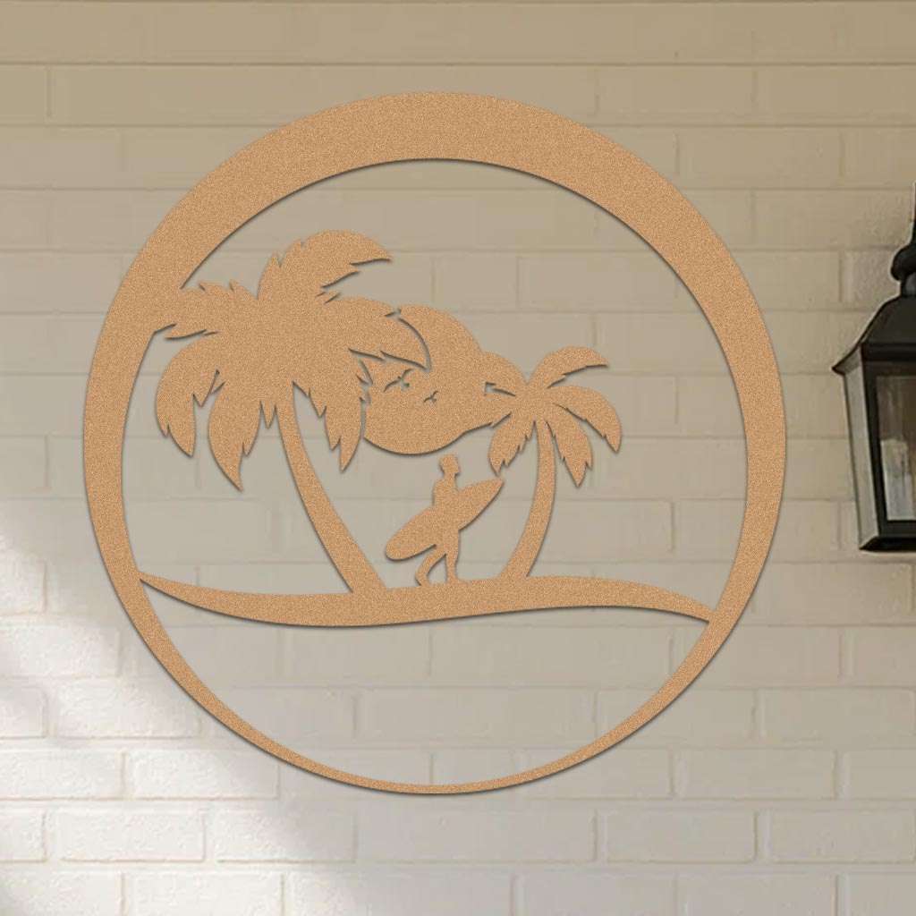 Island Surfer Circle Sign-4