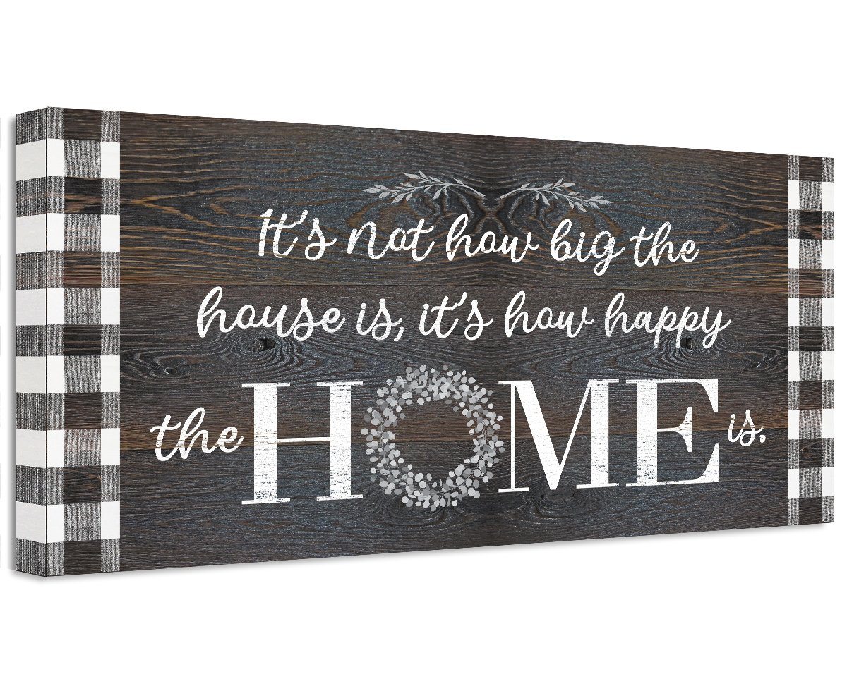 It's Not How Big The House Is - Canvas