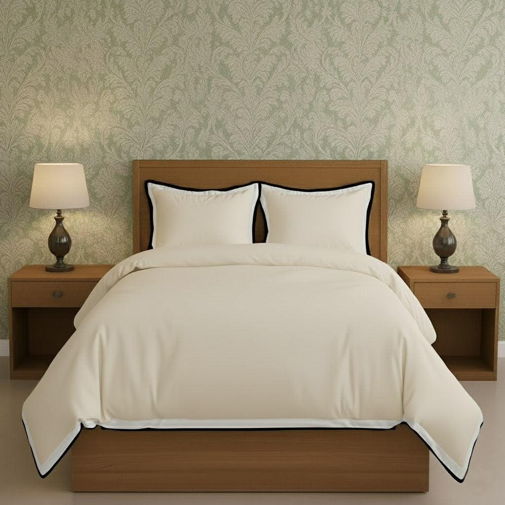 Black & White Border Frame Duvet Cover Set