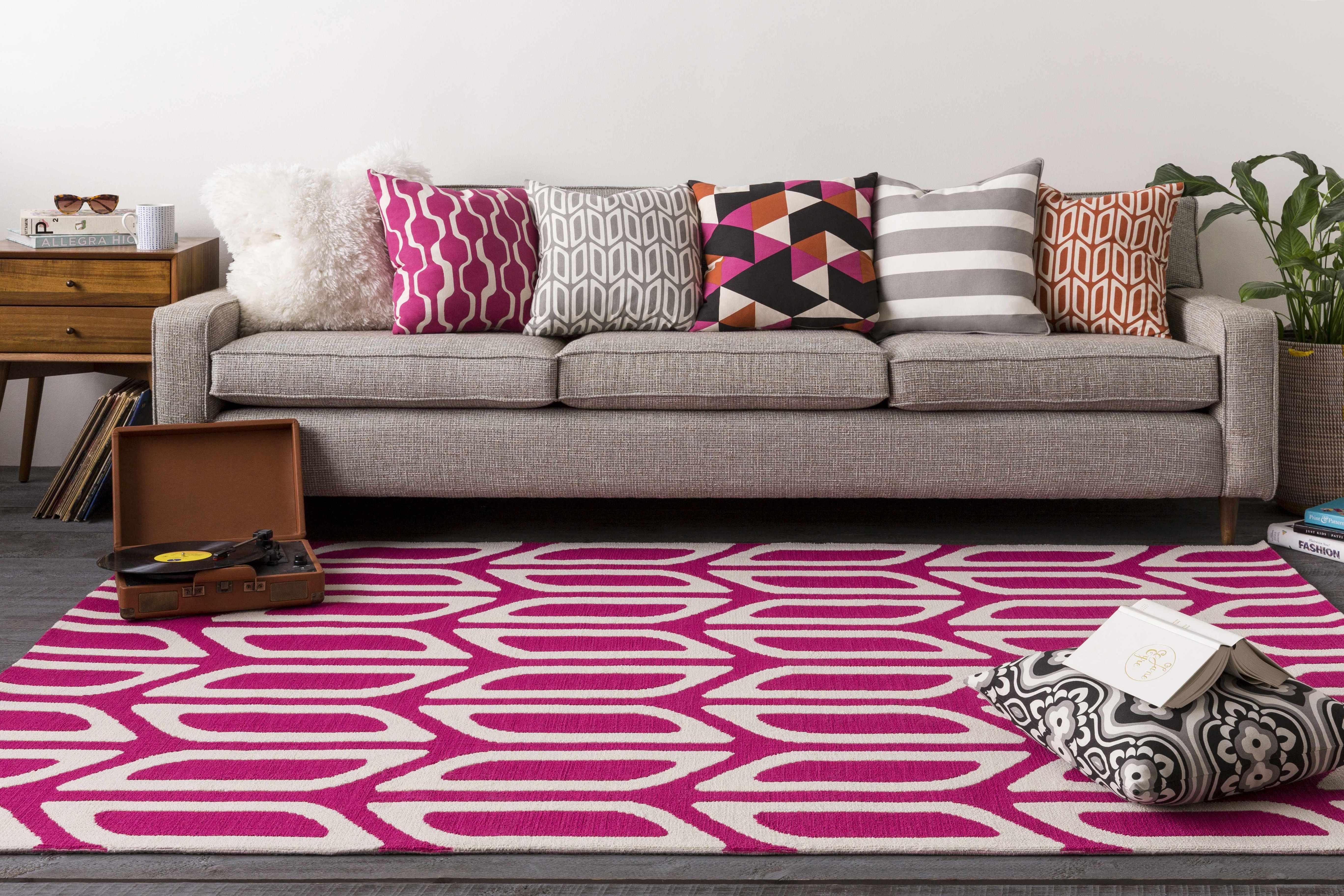 Ashmore Orange Oval Geometric Throw Pillow - Clearance - PRHOMZ