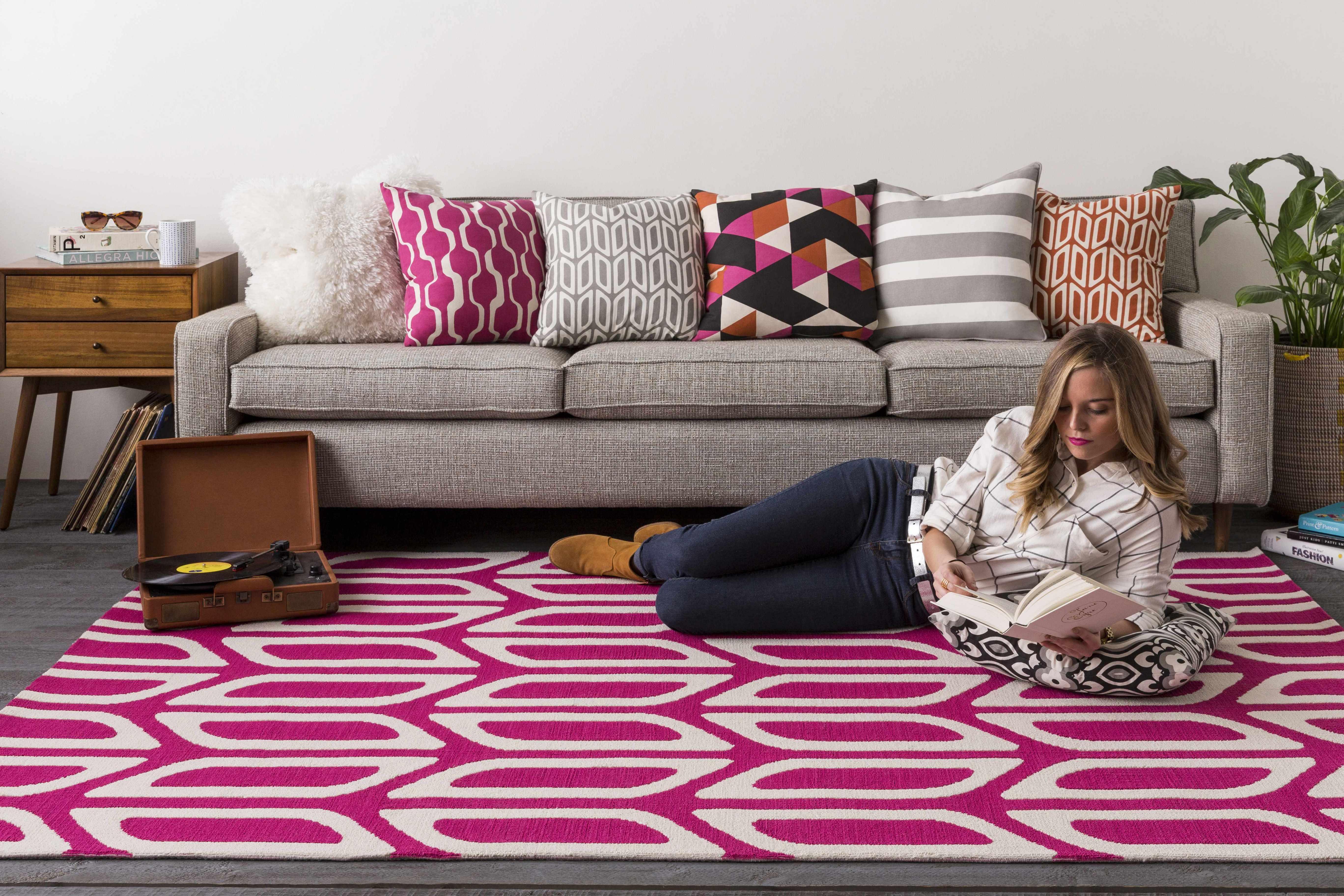 Ashmore Orange Oval Geometric Throw Pillow - Clearance - PRHOMZ