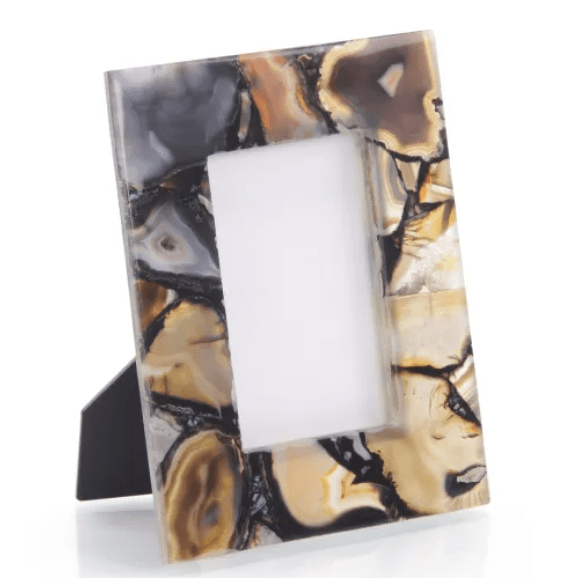 John-Richard Rich Browns To Clear Agate Picture Frame