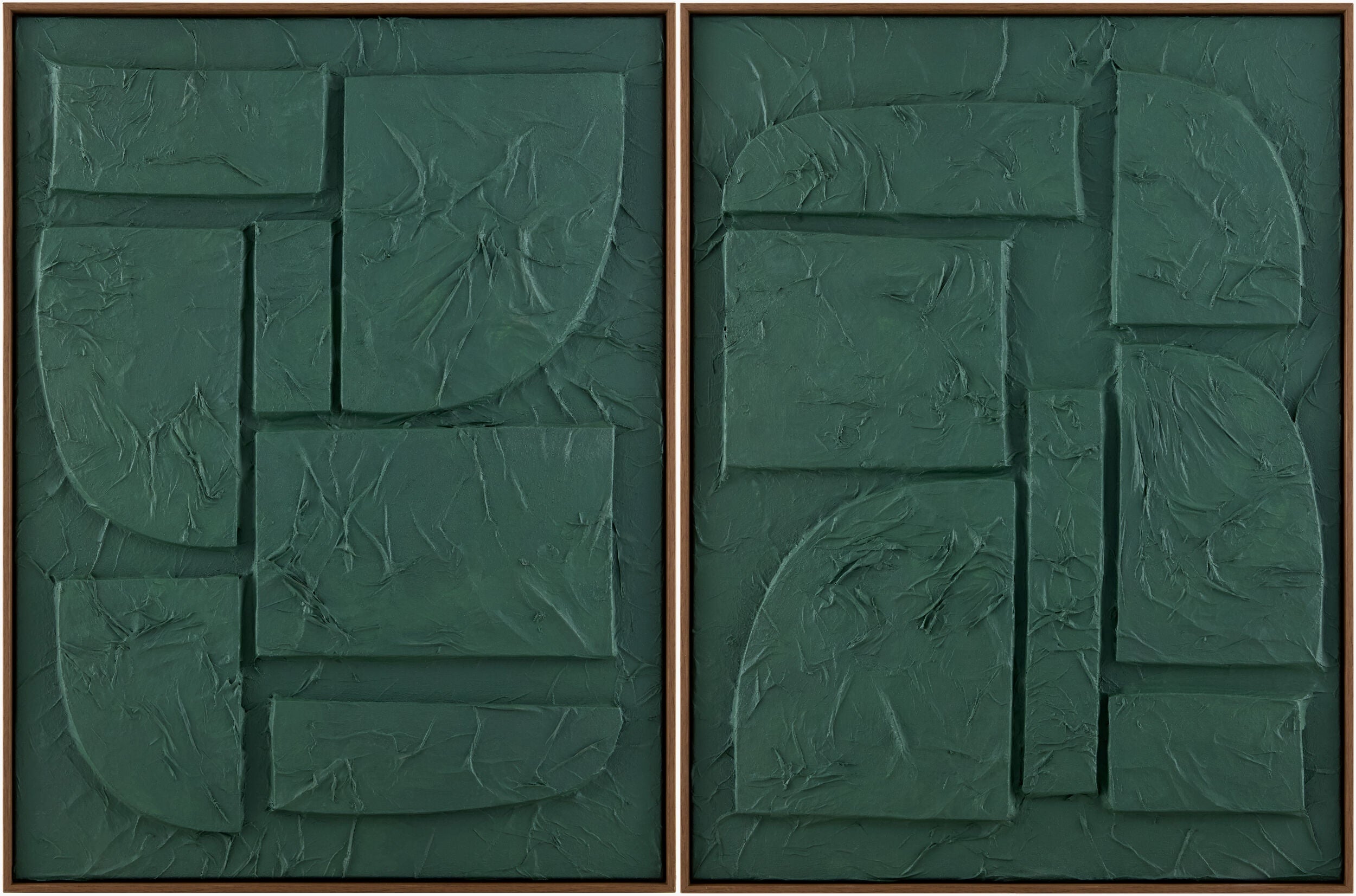 Soft Deep Teal Modern Framed Wall Art for modern gallery walls-0