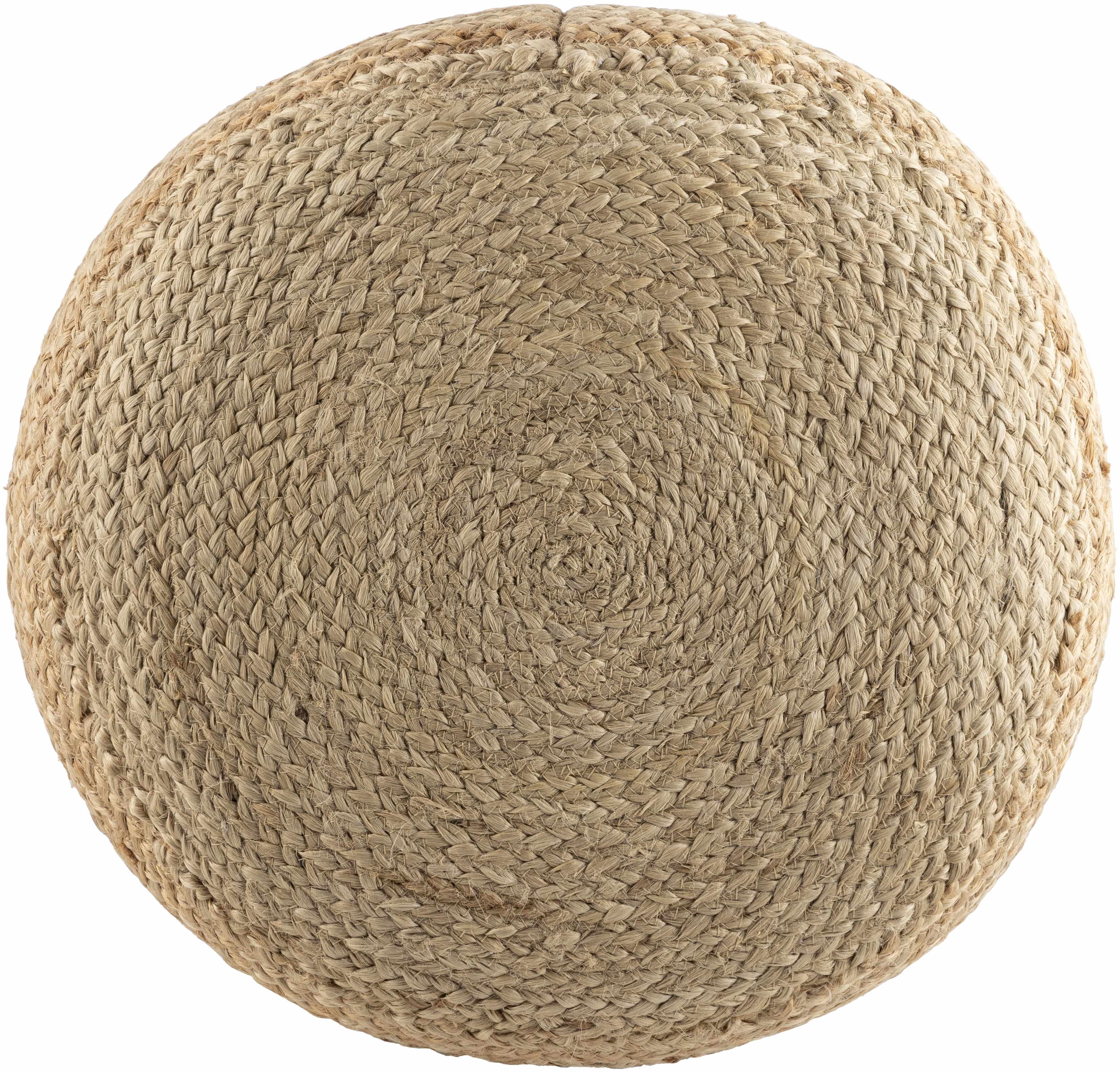Kanashevo Handwoven Gray Cotton Pouf-1
