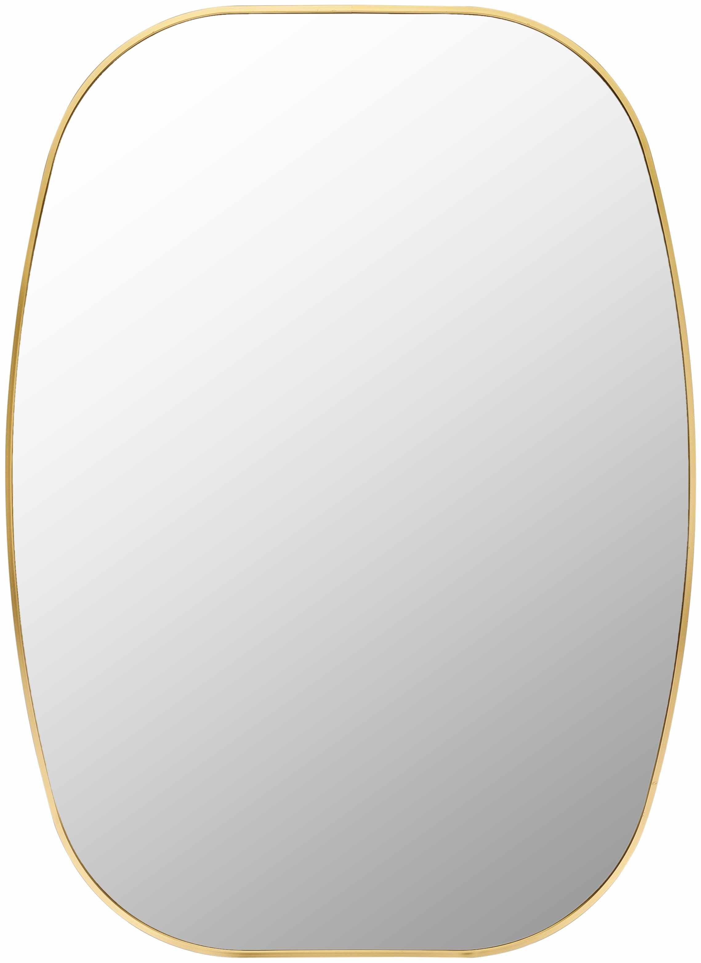 Kopparberg Gold Frame Round Mirror - PRHOMZ
