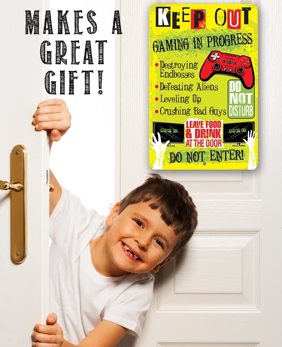 Keep Out Gamer - Metal Sign