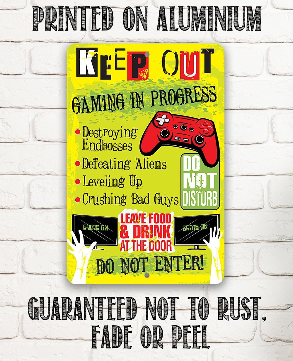Keep Out Gamer - Metal Sign