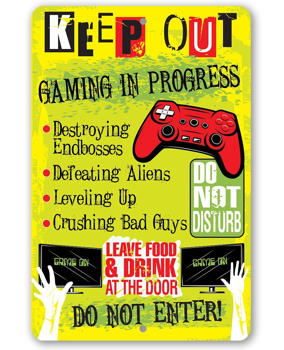 Keep Out Gamer - Metal Sign