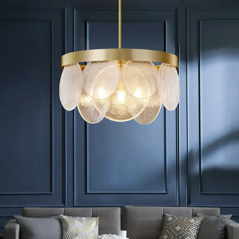 Khloe Brass Glass Chandelier | Dining Room Home Lighting