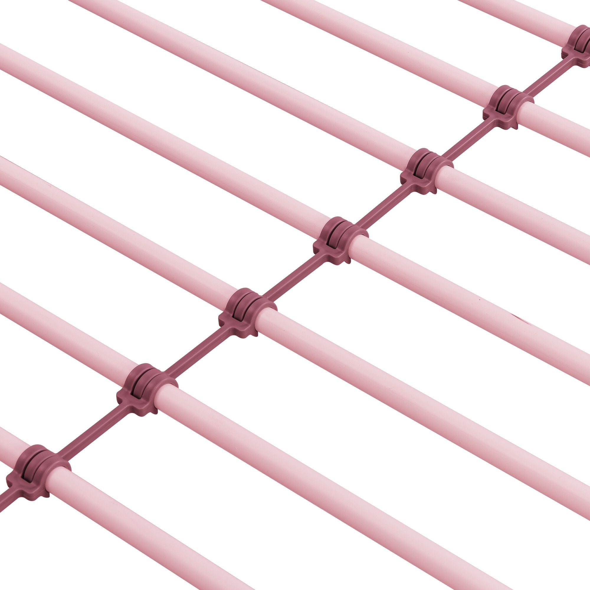 Kids Shared Room Twin Over Twin Metal Bunk Bed with 2 Ladders and Full-Length Guardrail, Black | Just Better Bunk Beds