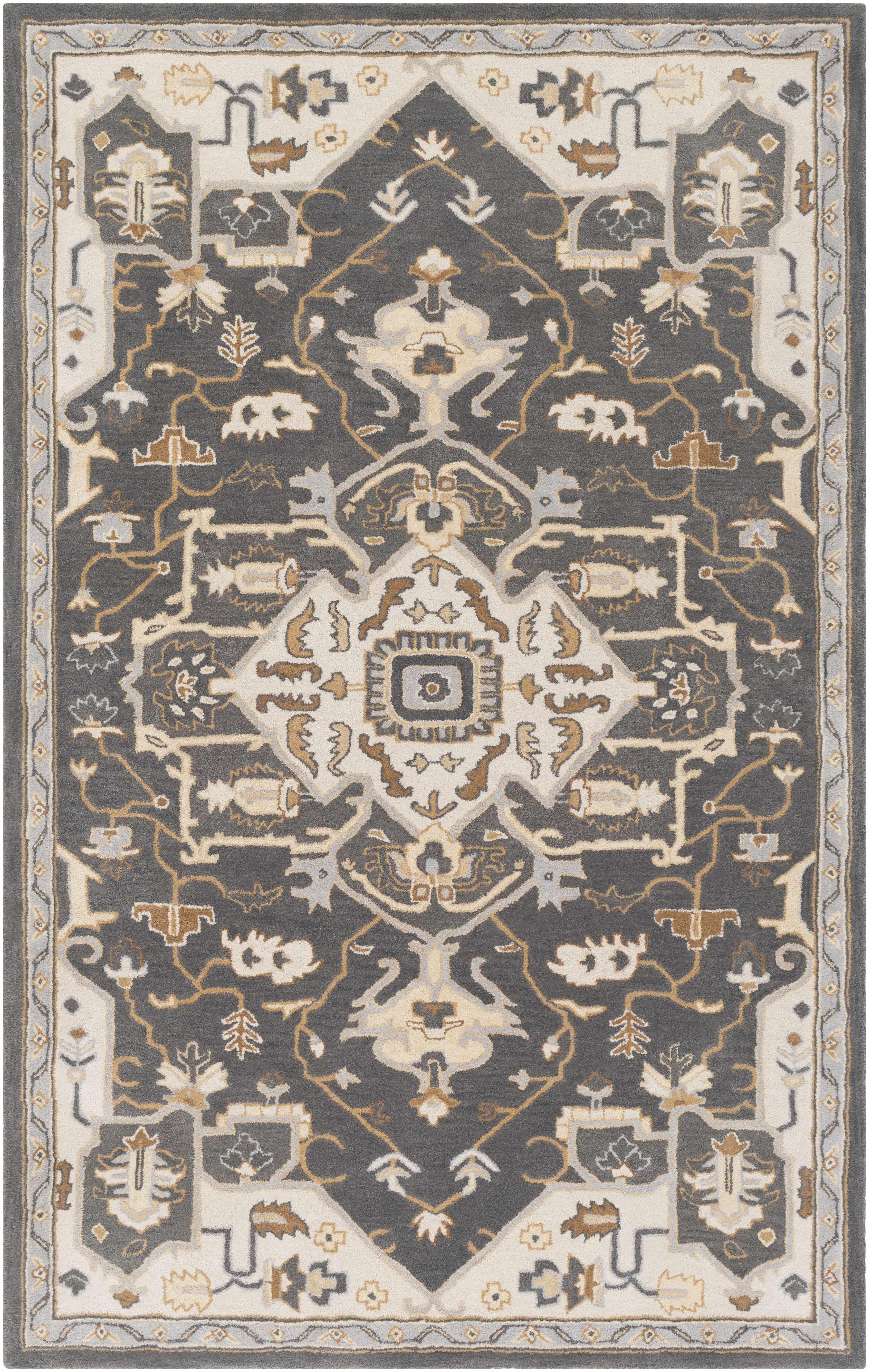 Broomfield Hand Tufted Charcoal 12823 Area Rug - Clearance - PRHOMZ