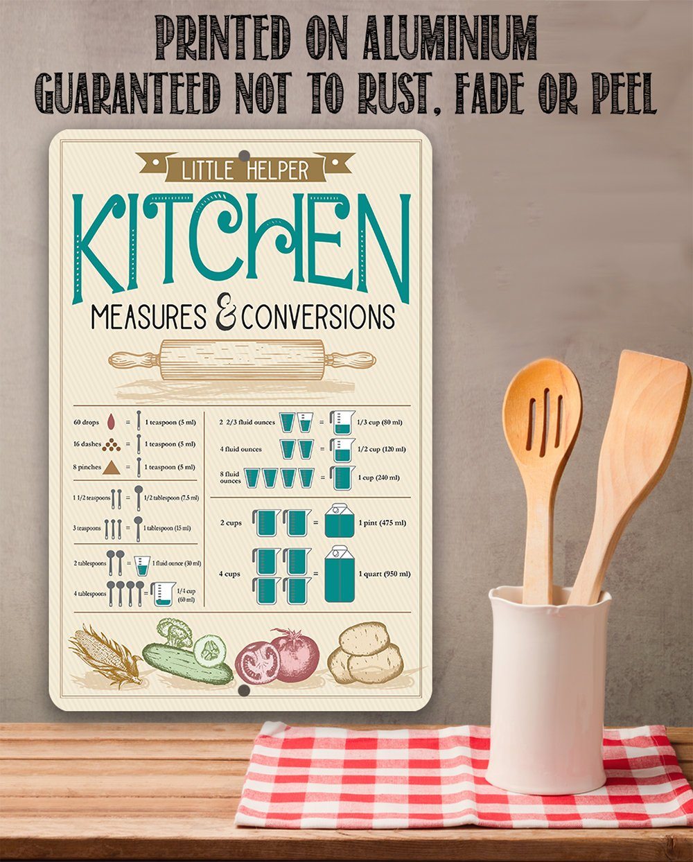 Kitchen Conversions - Metal Sign