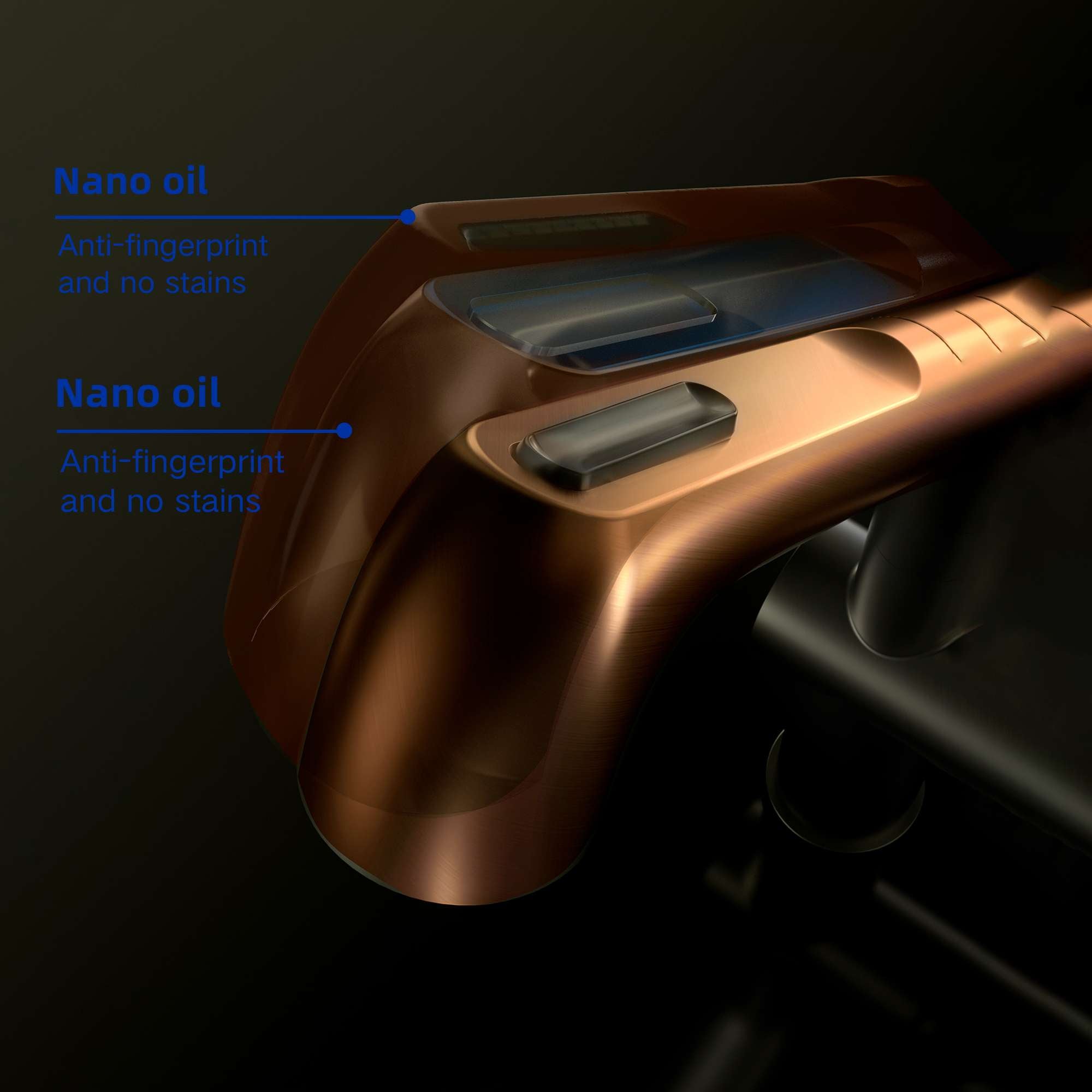 HIGOLD BN4.0 Single Handle Pull Down Kitchen Faucet with IF Award,Black Gold finished