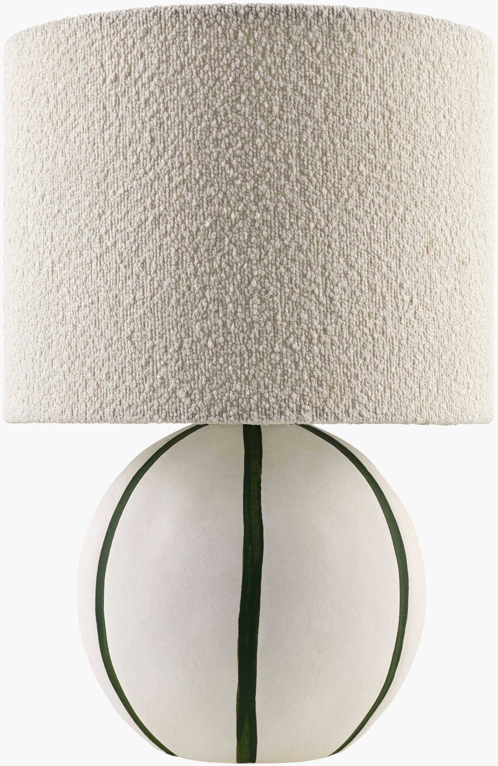 Rich Beige Traditional Table Lamp with linen details for bedside or console tables-0