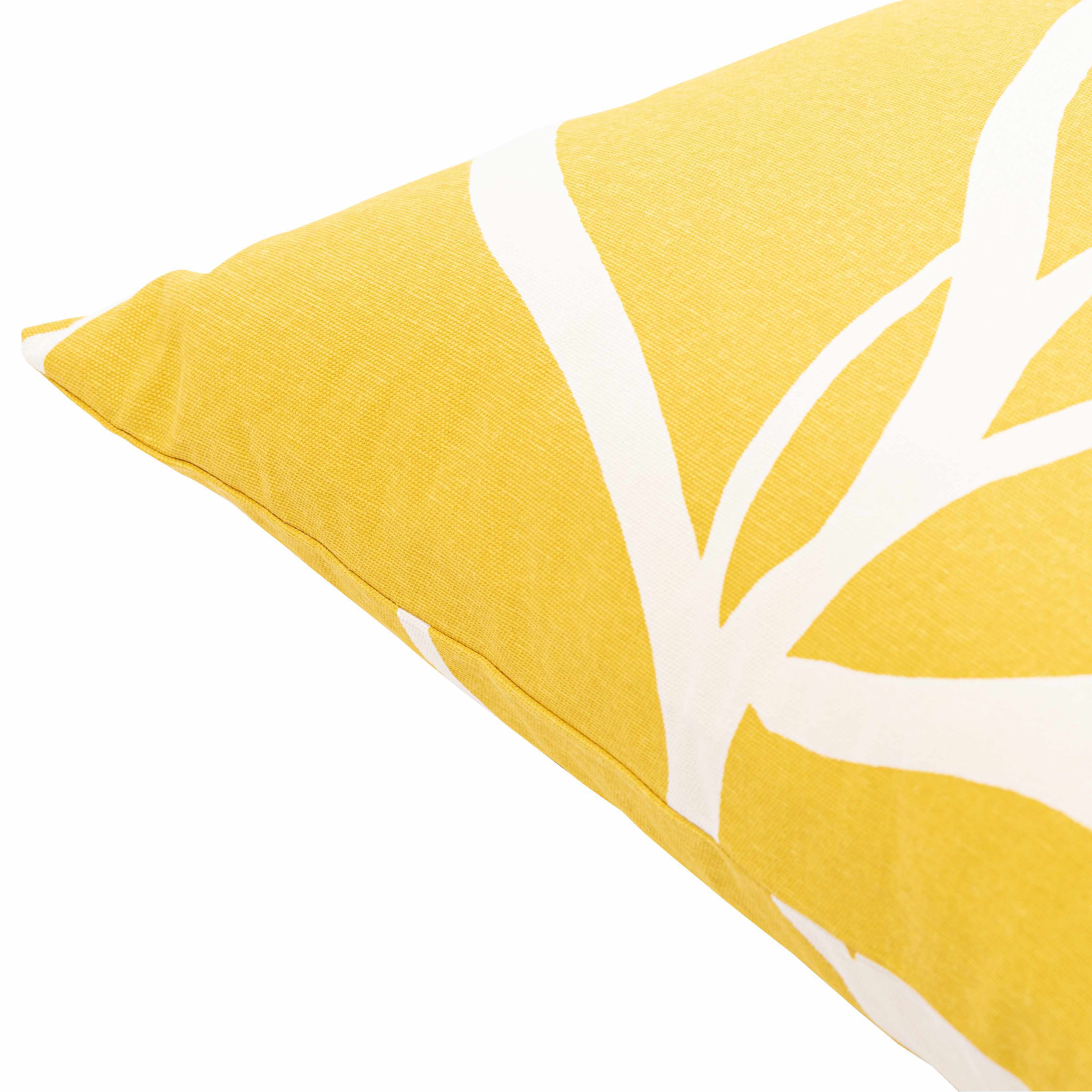 Kalang Yellow Leaf Abstract Accent Pillow - Clearance-1