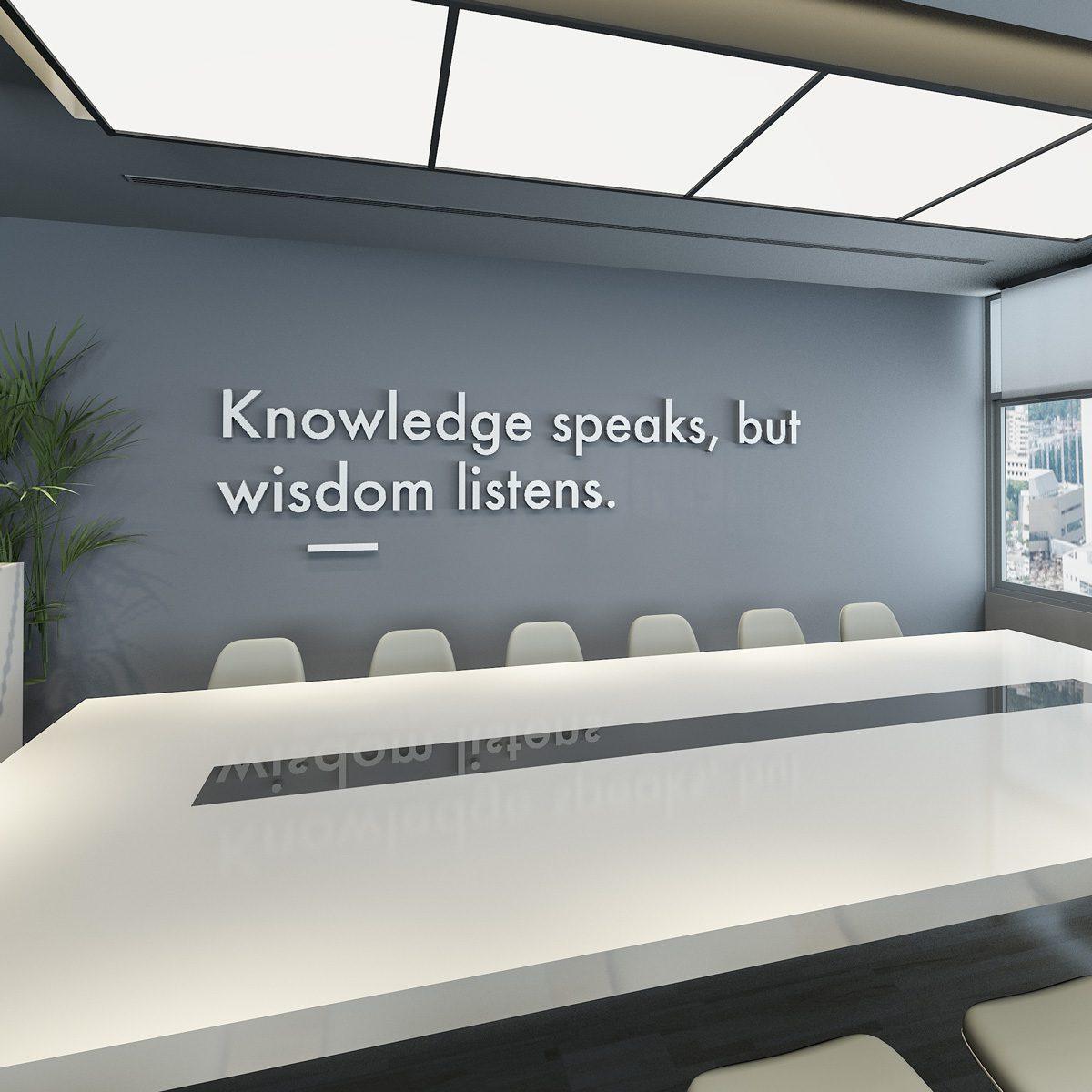 Wisdom Listens 3D Office Wall Decor - PRHOMZ