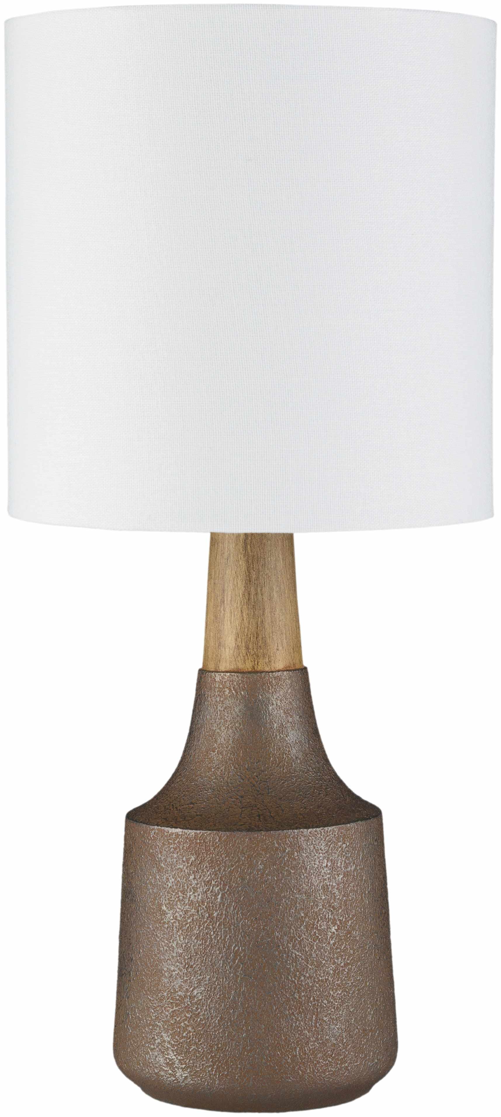 Kumlu Ribbed Ceramic White Table Lamp - PRHOMZ