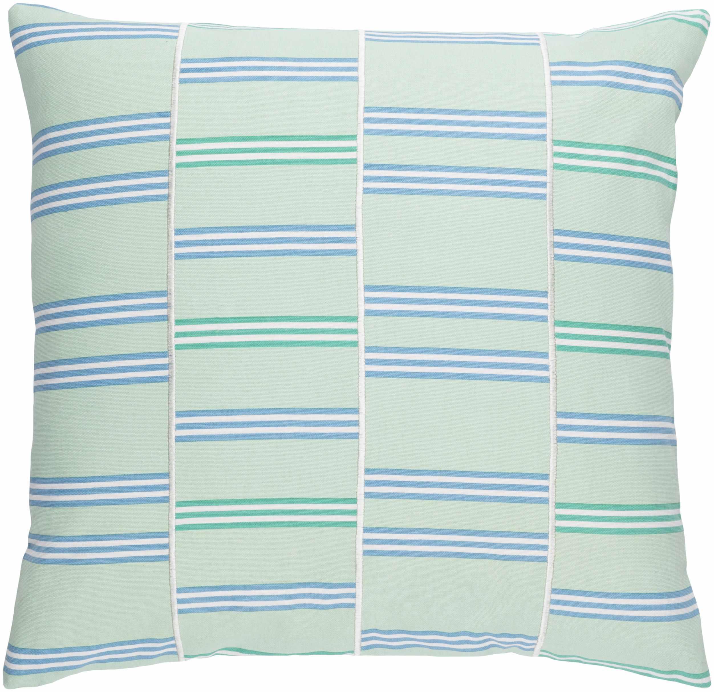 Lamington Emerald Striped Accent Pillow - Clearance-0