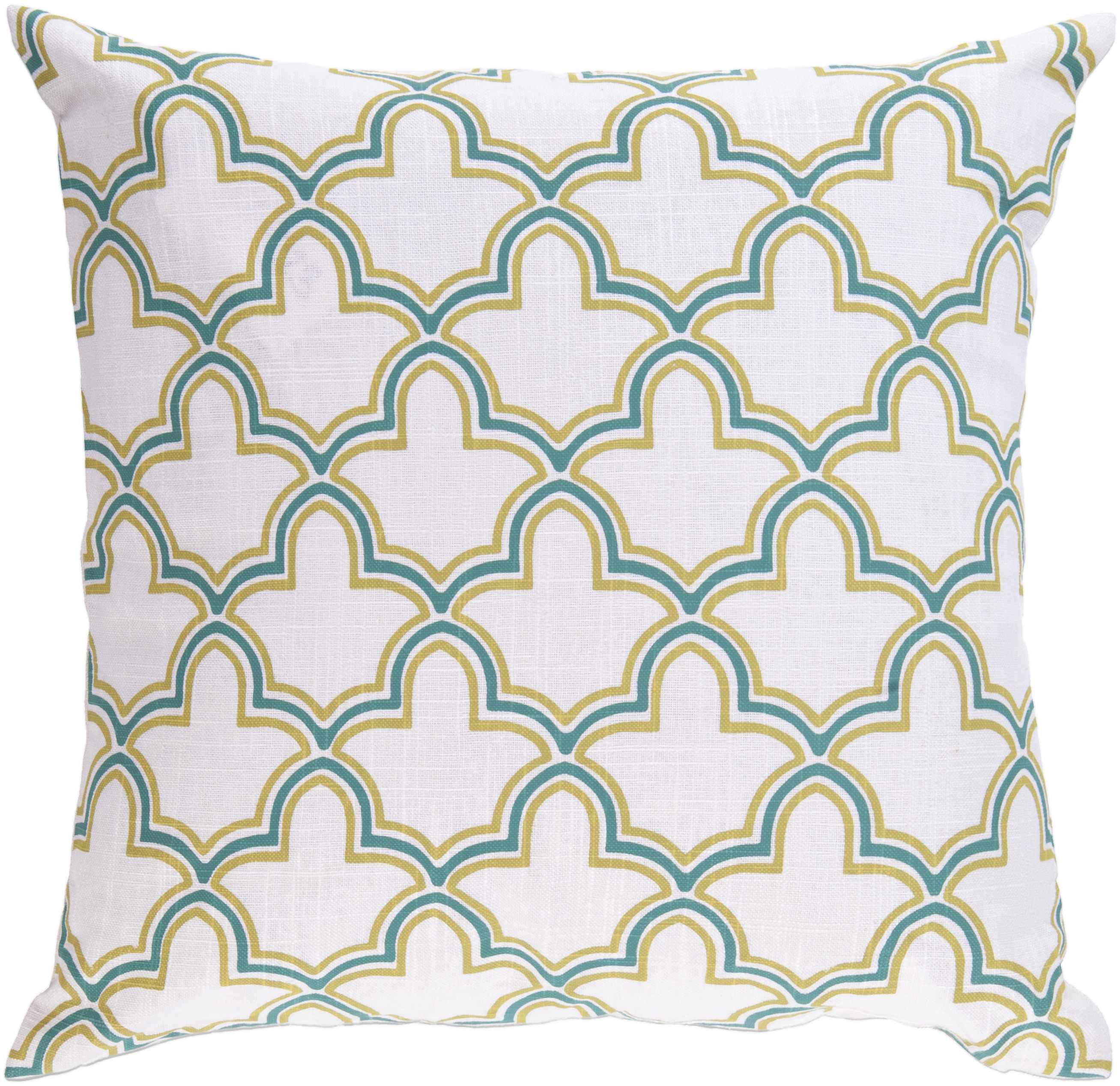 Lawtey White Geometric Accent Pillow - Clearance - PRHOMZ