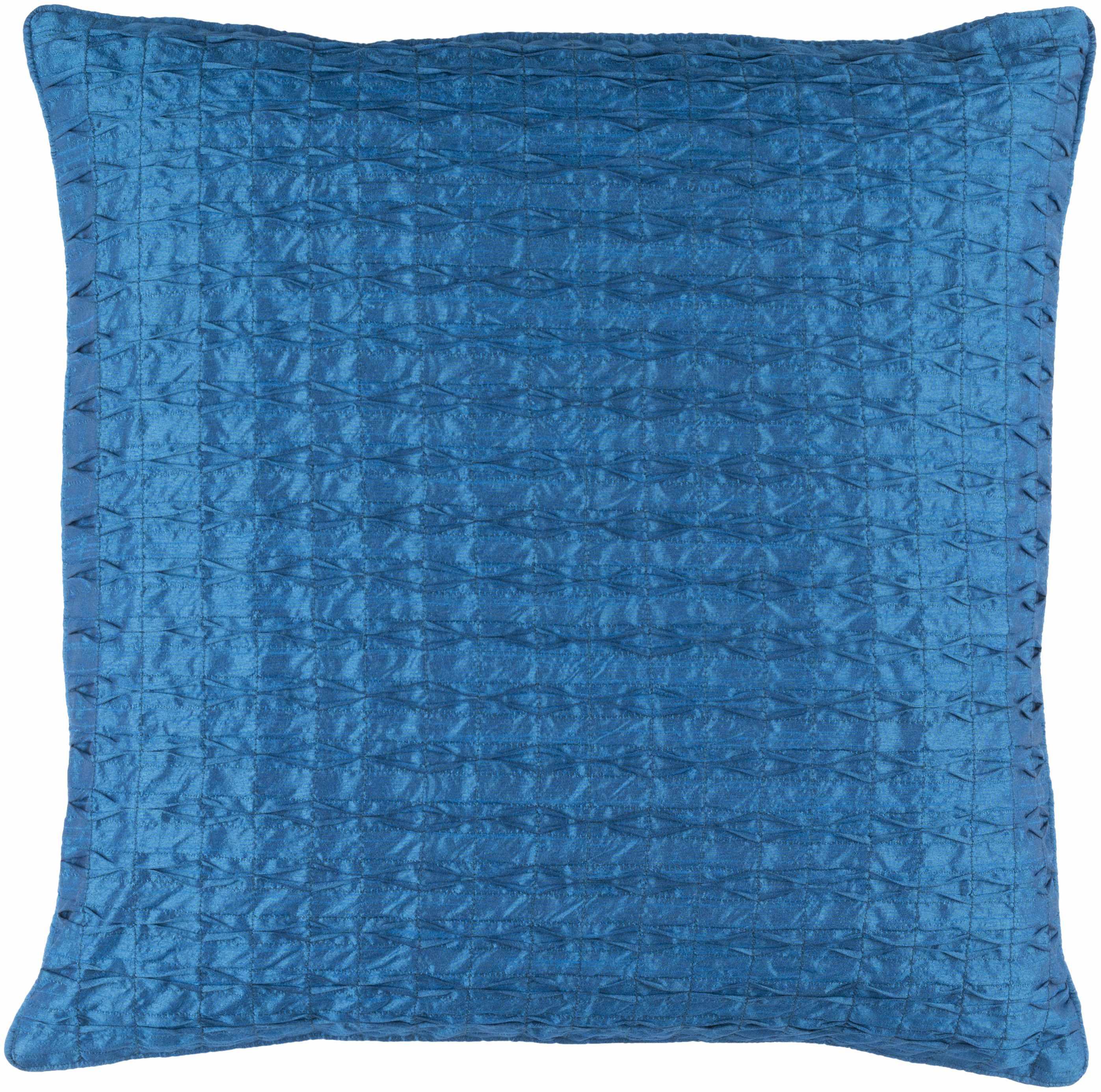 Leconfield Blue Textured Square Throw Pillow - Clearance - PRHOMZ