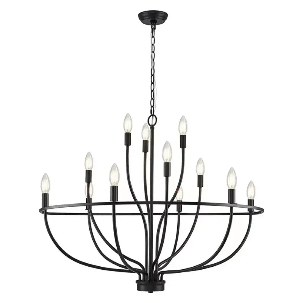 LED Industrial Chandelier | Modern Dining Room Lighting