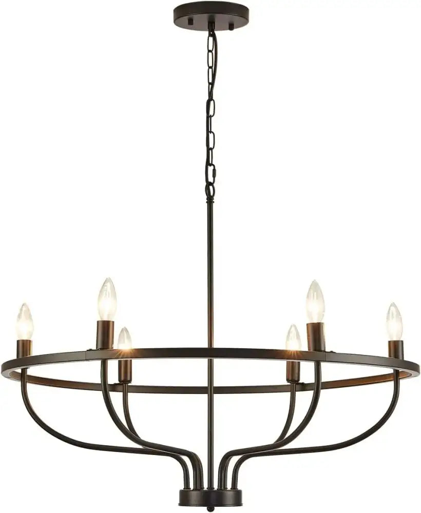 LED Industrial Chandelier | Modern Dining Room Lighting