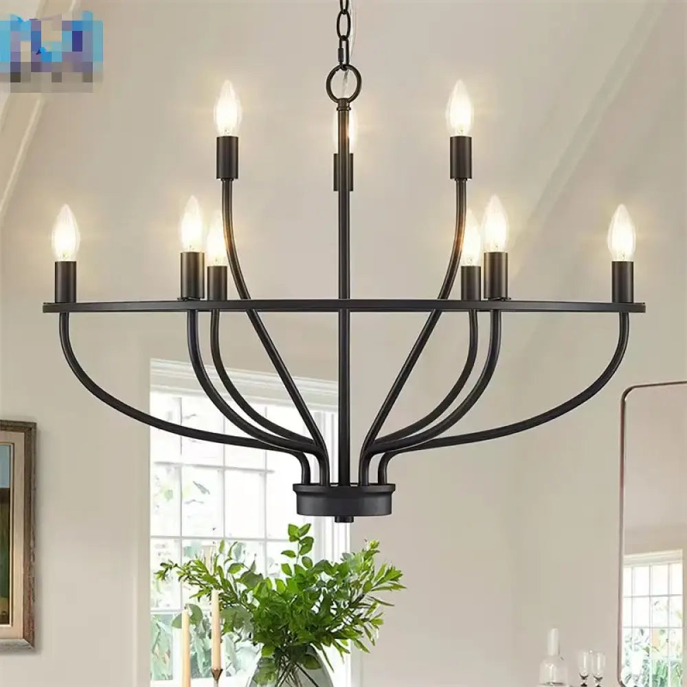 LED Industrial Chandelier | Modern Dining Room Lighting
