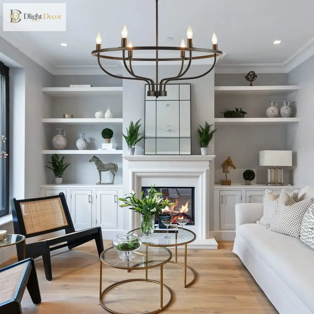 LED Industrial Chandelier | Modern Dining Room Lighting