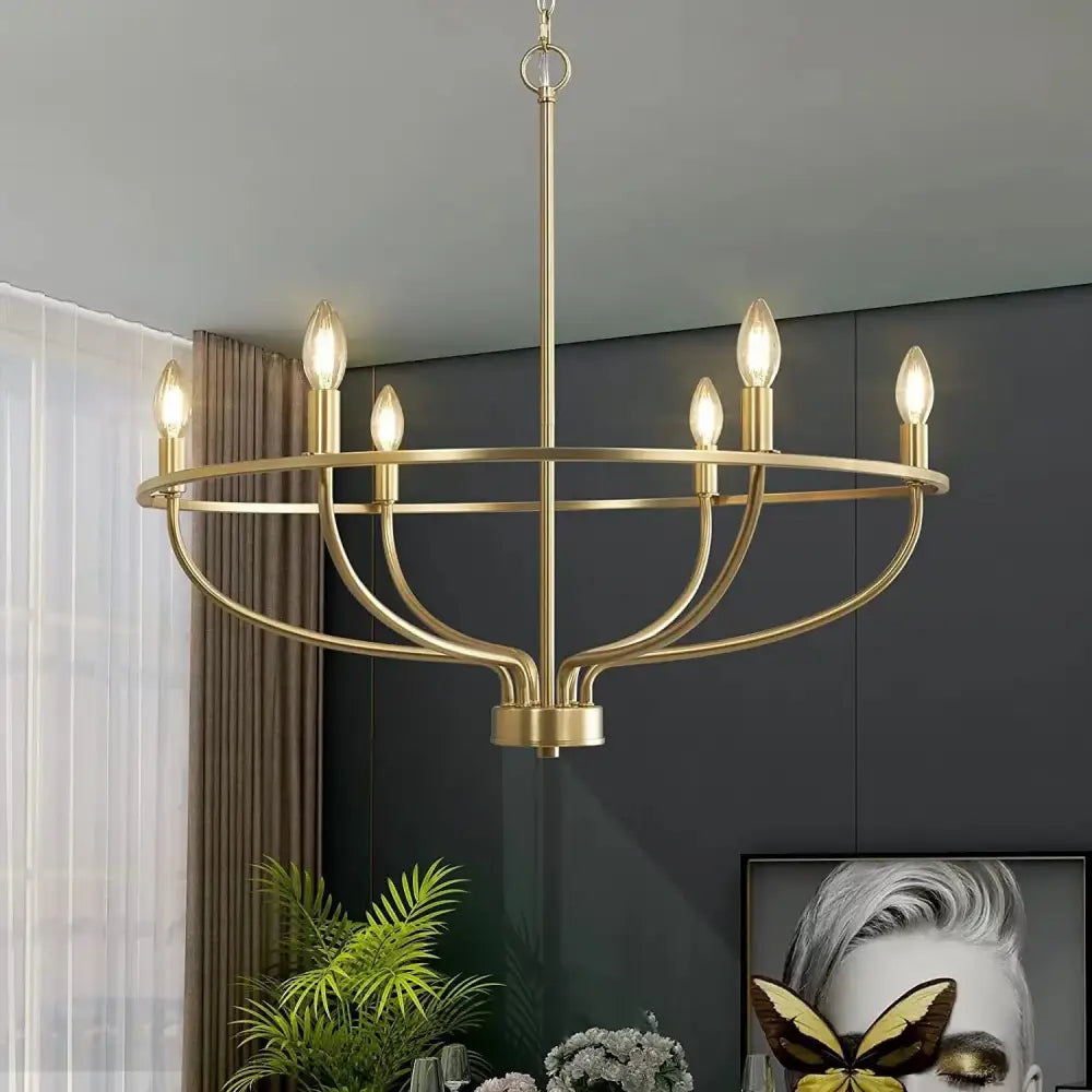 LED Industrial Chandelier | Modern Dining Room Lighting