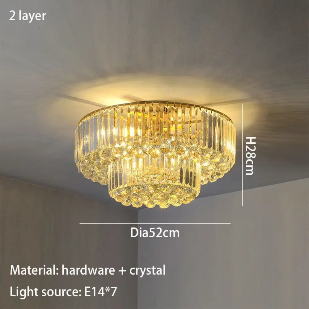LED Modern Crystal Ceiling Light | Dining Room Lighting