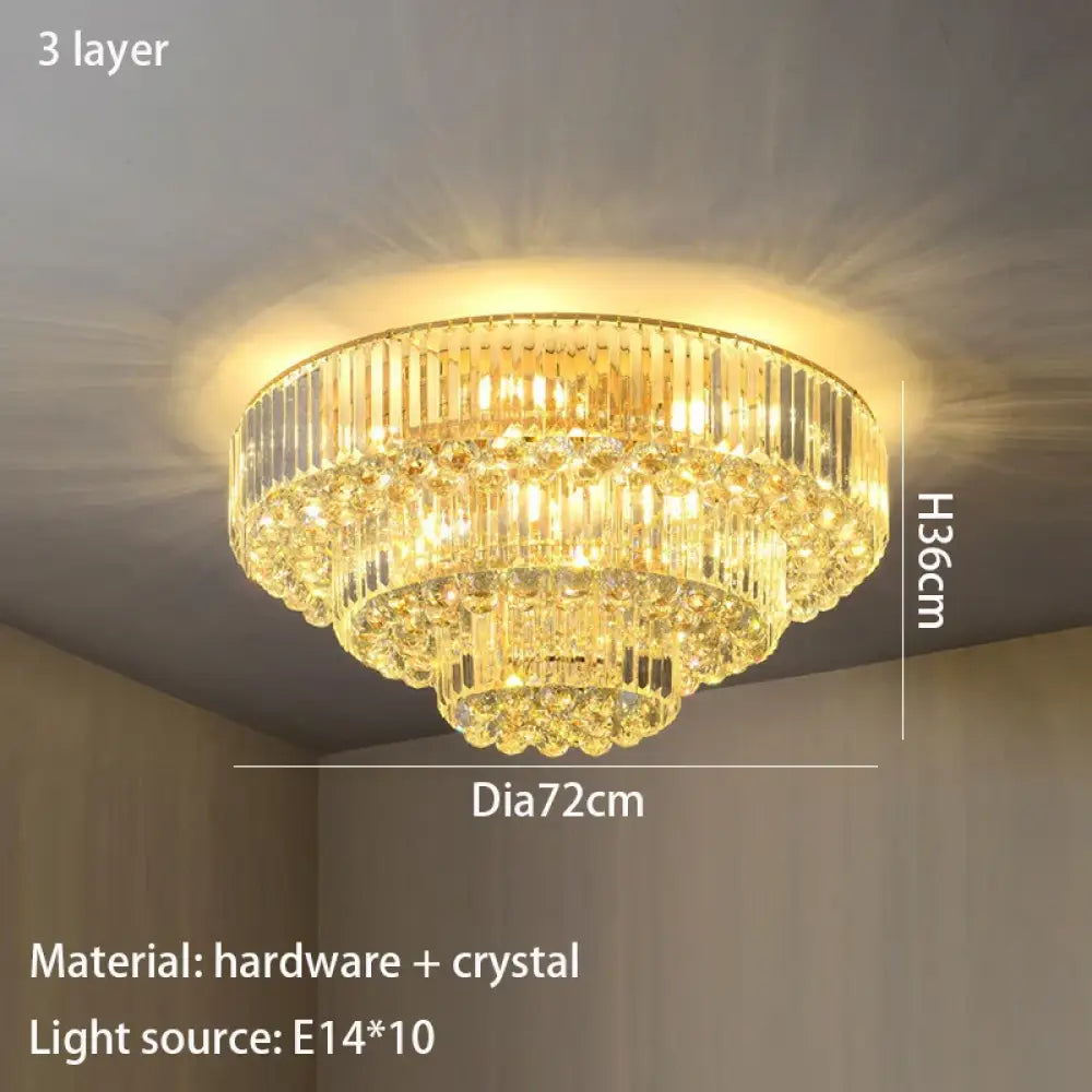 LED Modern Crystal Ceiling Light | Dining Room Lighting