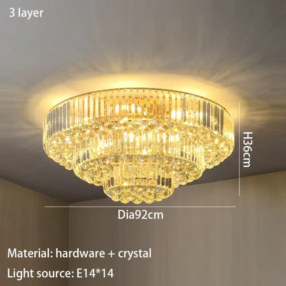 LED Modern Crystal Ceiling Light | Dining Room Lighting