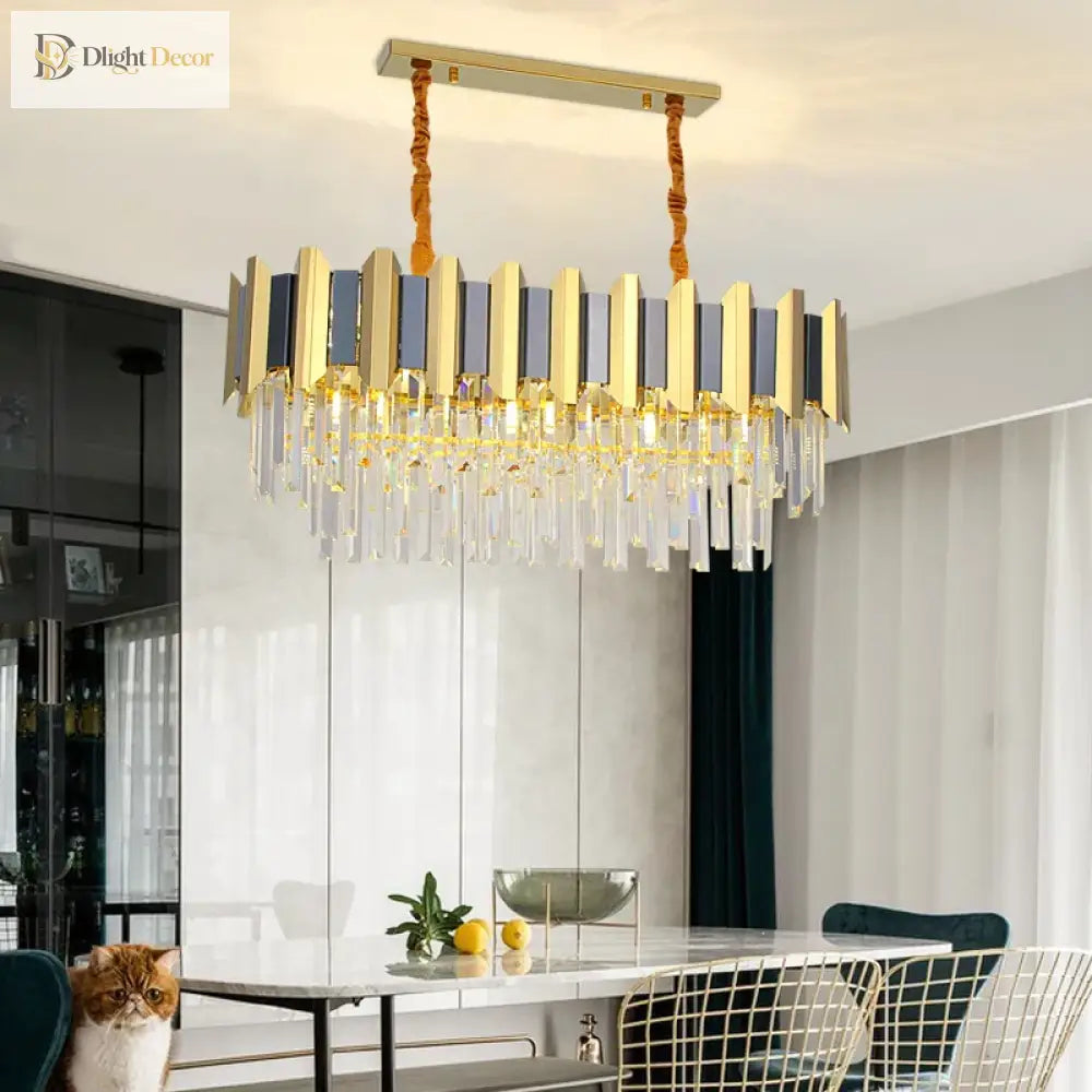 LED Modern Crystal Chandelier | Hallway & Entry Lighting