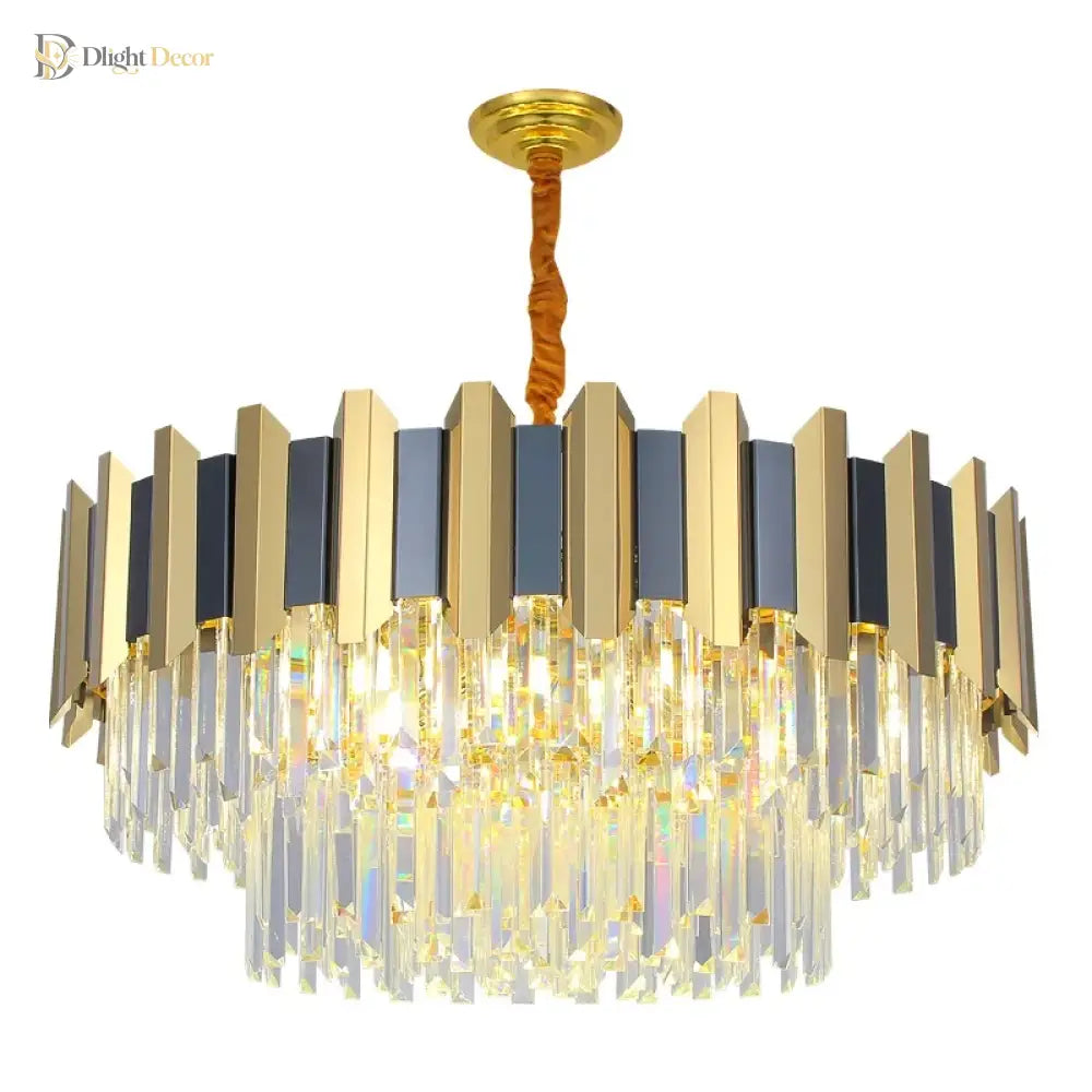 LED Modern Crystal Chandelier | Hallway & Entry Lighting