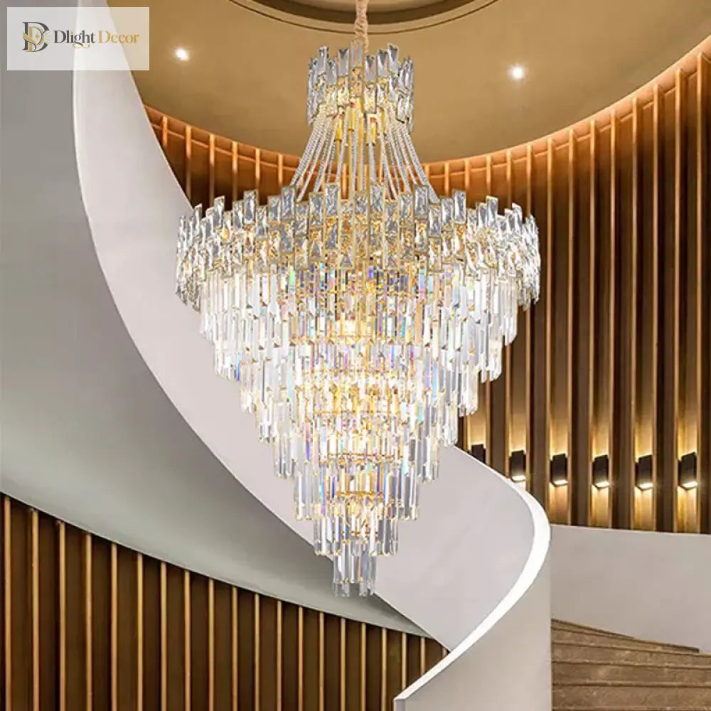 LED Modern Crystal Chandelier | Hotel & Villa Lighting