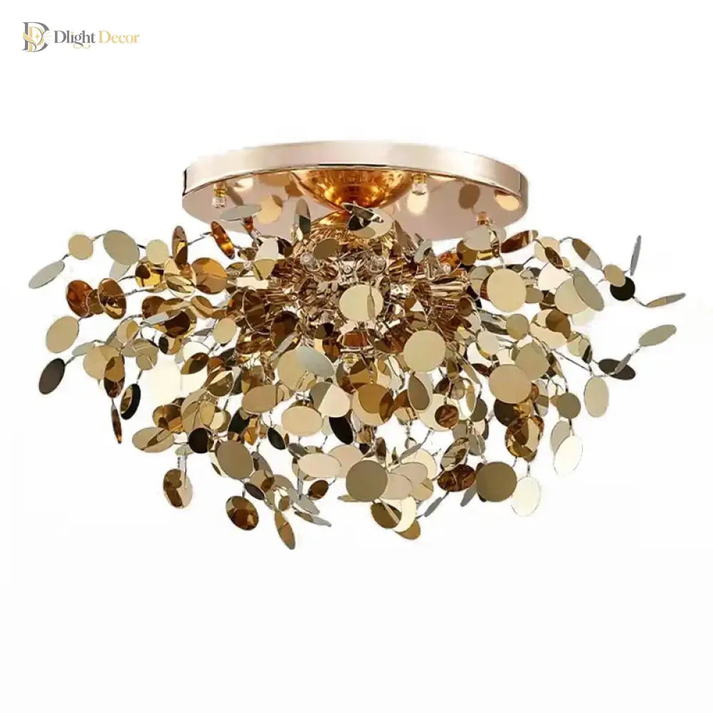 LED Modern Gold Chandelier | Bedroom & Bedside Lighting