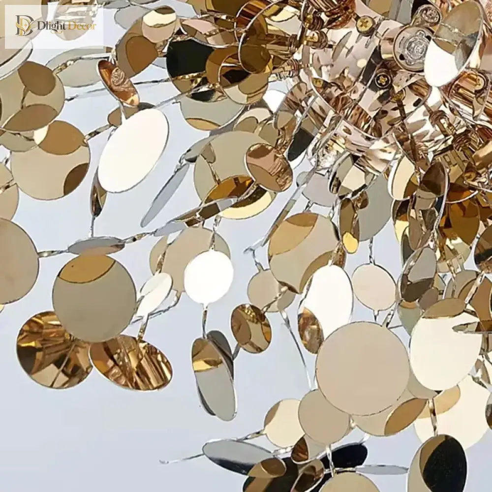 LED Modern Gold Chandelier | Bedroom & Bedside Lighting