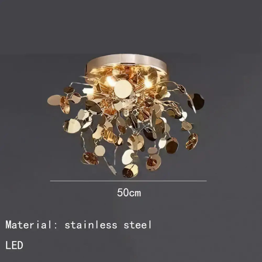 LED Modern Gold Chandelier | Bedroom & Bedside Lighting