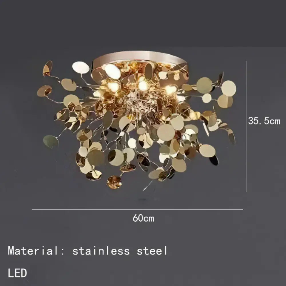 LED Modern Gold Chandelier | Bedroom & Bedside Lighting
