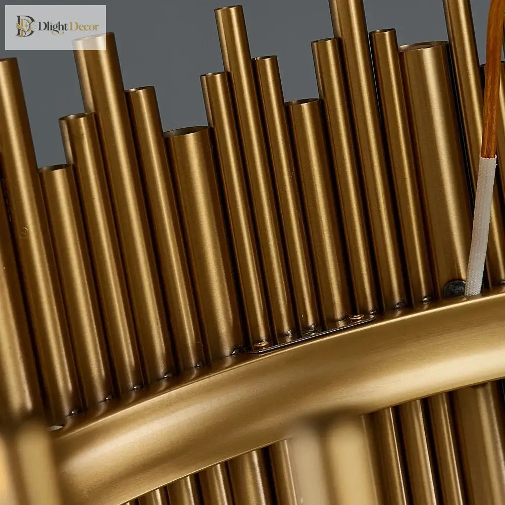 LED Modern Gold Chandelier | Modern Living Room Lighting