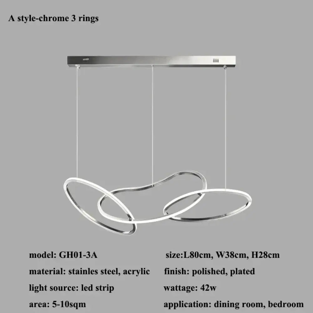 LED Modern Gold Pendant Light | Dining Room Home Lighting