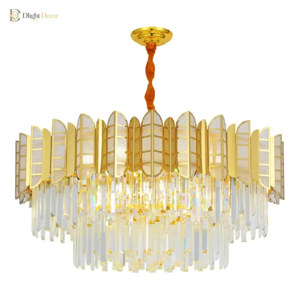 LED Stainless Crystal Chandelier | Dining Room Lighting