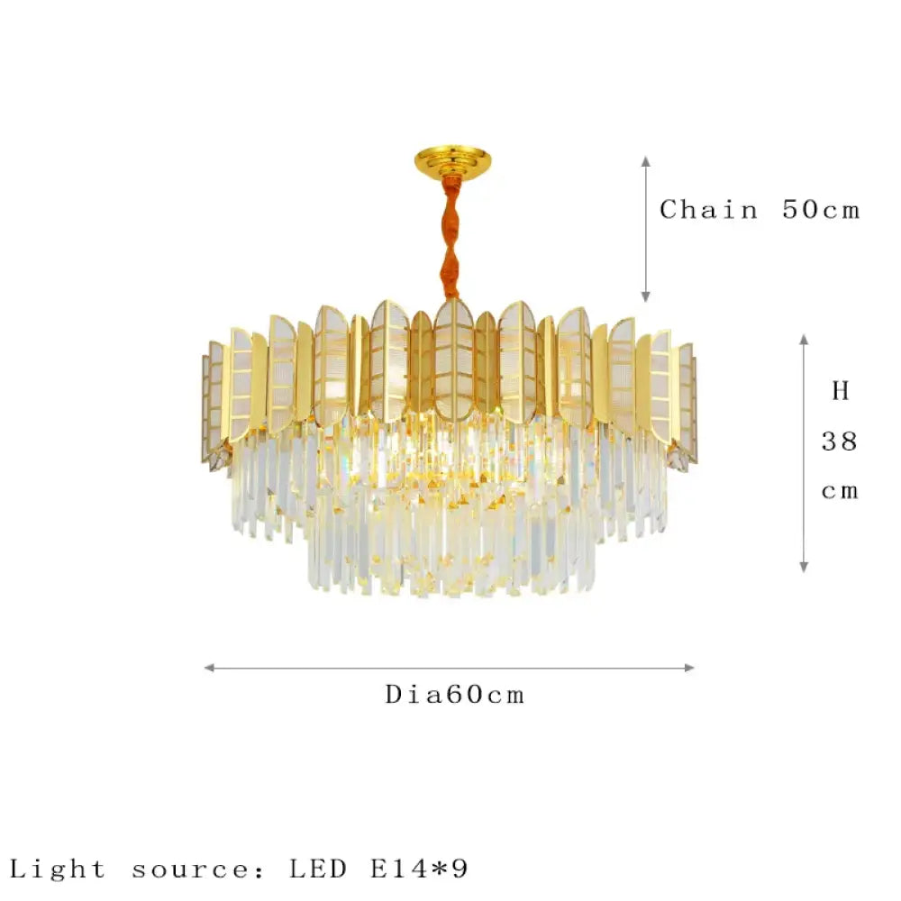 LED Stainless Crystal Chandelier | Dining Room Lighting
