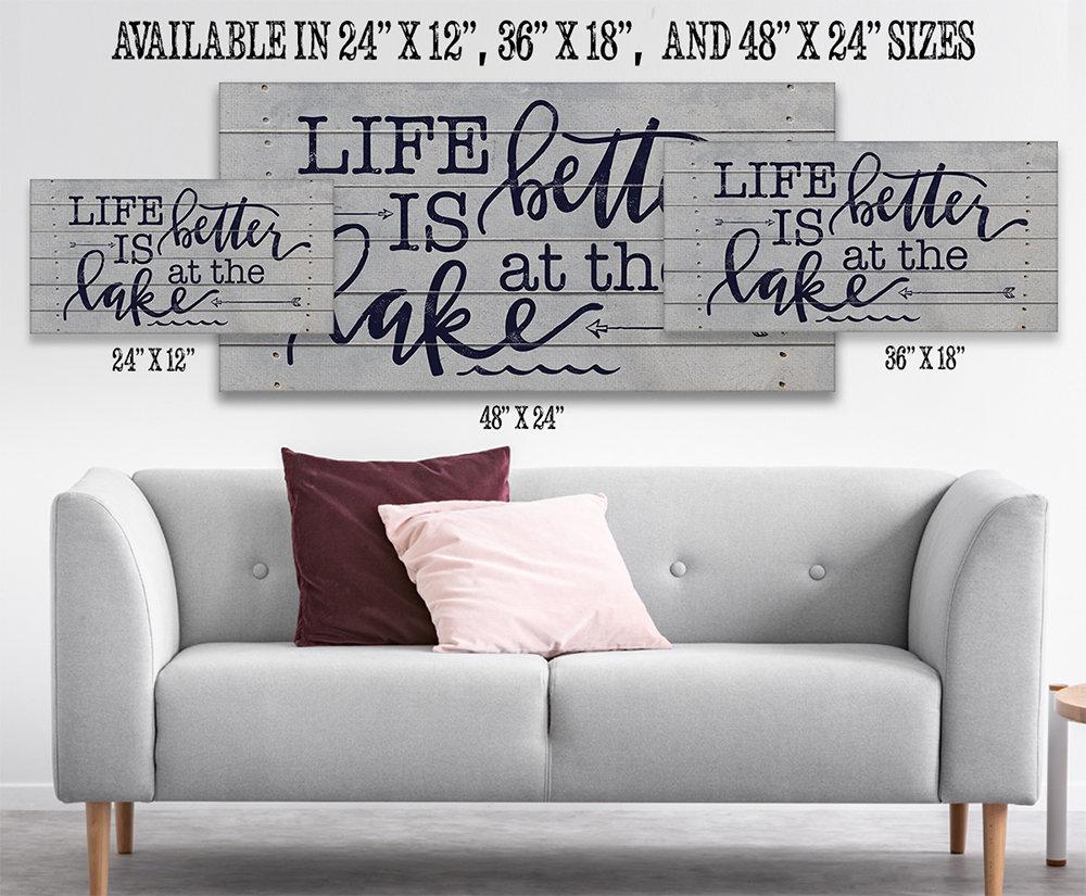 Life Is Better At The Lake - Canvas